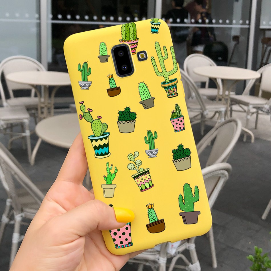 Ốp Điện Thoại Silicone TPU Mềm In Hình Bò Sữa Đáng Yêu Cho Samsung Galaxy J6 Plus  / J6 2018 SM-J610F SM-J600F