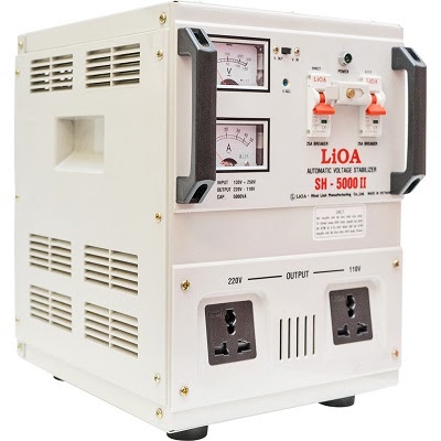 LIOA Ổn áp 1 pha 220V - 110V Từ 5000VA Hàng Việt Nam, chất lượng cao - BH 12 Tháng