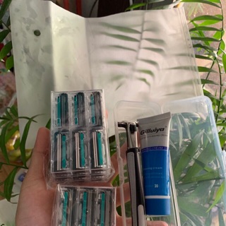 Set dao cạo râu + 36 lưỡi dao cạo thay thế
