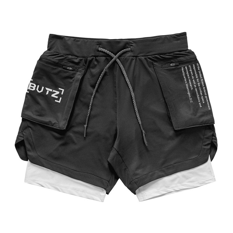 Quần Short Thể Thao 2 Trong 1 Thoáng Khí Thời Trang Mùa Hè Cho Nam