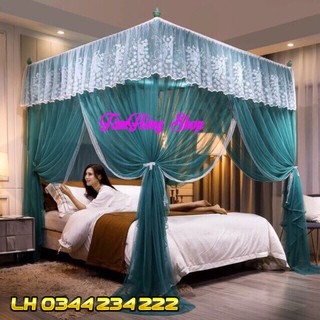 Màn khung không khoan tường 4 chân khung dày 32mm, ten ren Cao cấp