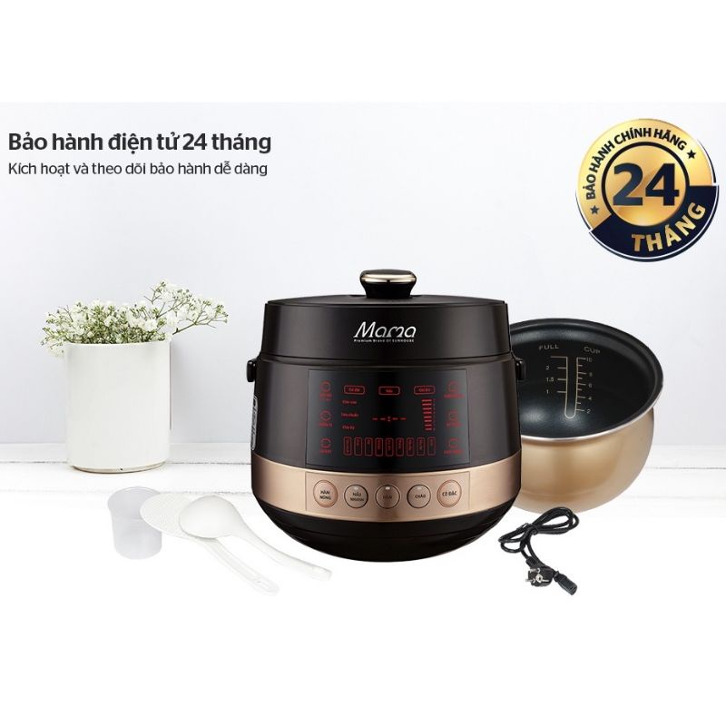 Nồi áp suất điện cao cấp Sunhouse 5L hàng chính hãng bảo hành toàn quốc