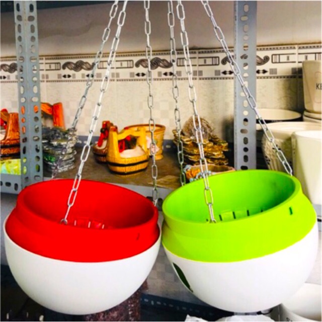 Chậu Treo Thông Minh, Chậu Treo Tự Dưỡng - không sợ thiếu nước - Smart Hanging Pots, Self-Hanging Hanging Pots (26vs19)