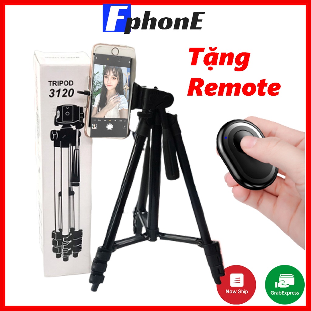 GIÁ ĐỠ 3 CHÂN MÁY MÁY ẢNH, ĐIỆN THOẠI TRIPOD 3120 - REMOTE ĐIỀU KHIỂN