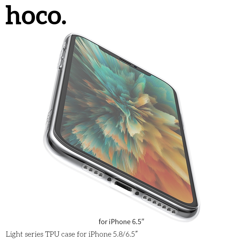 Ốp điện thoại hoco. chất liệu TPU mềm trong suốt cho Iphone 11 Pro Max 5.8 6.1 6.5