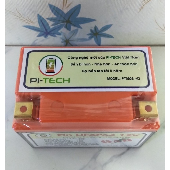 ẮC QUY - PIN LITHIUM THÔNG MINH PI-TECH ( Khởi động xe máy)