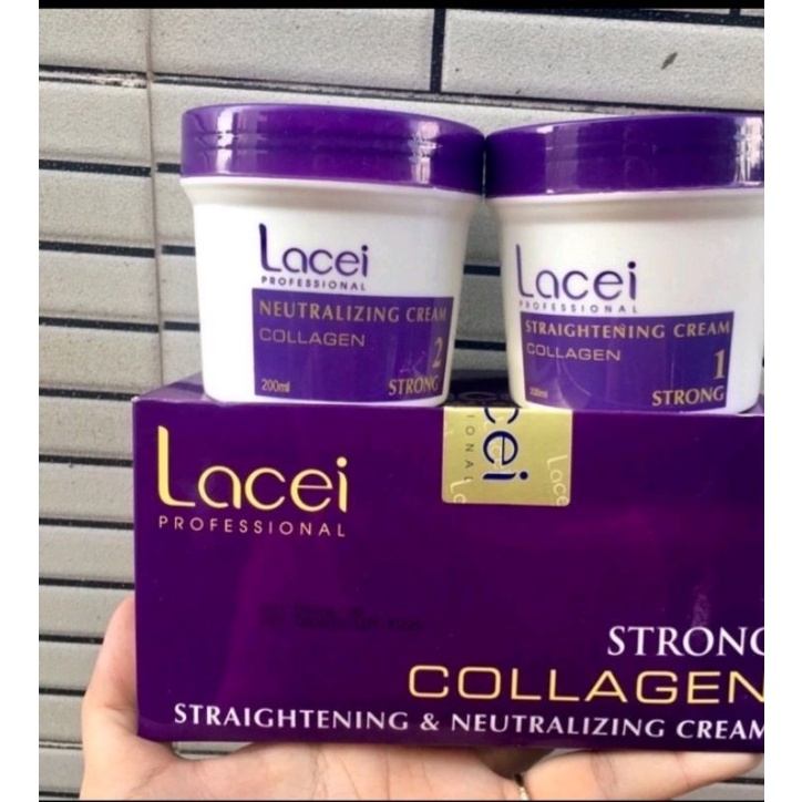 Thuốc duỗi tóc dùng tại nhà Lacei collagen siêu mượt