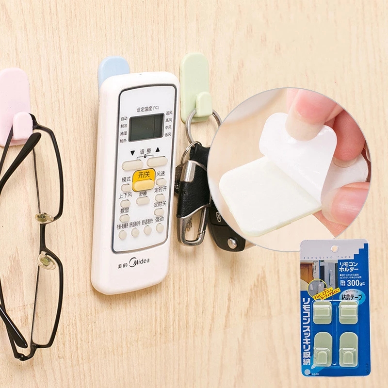 Set 2 Móc Dán Tường Treo Điều Khiển Từ Xa Đa Năng