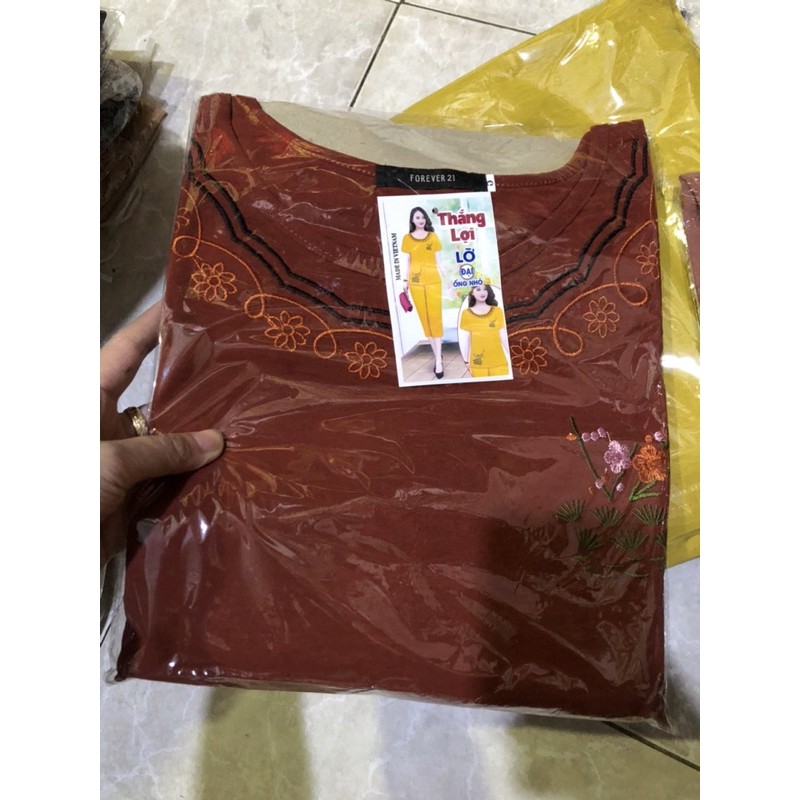 Đồ bộ trung niên vải đũi