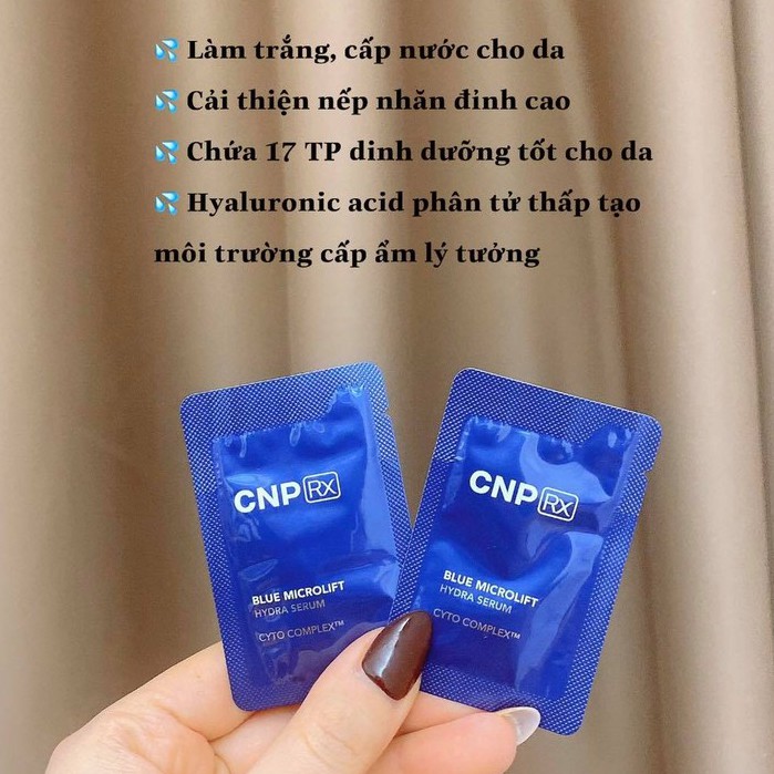 Gói Tinh Chất Cấp Nước, Phục Hồi Da Blue Microlift Hydra CNP(Rx) serum 1ml - Chống Lão Hoá, Nâng Cơ