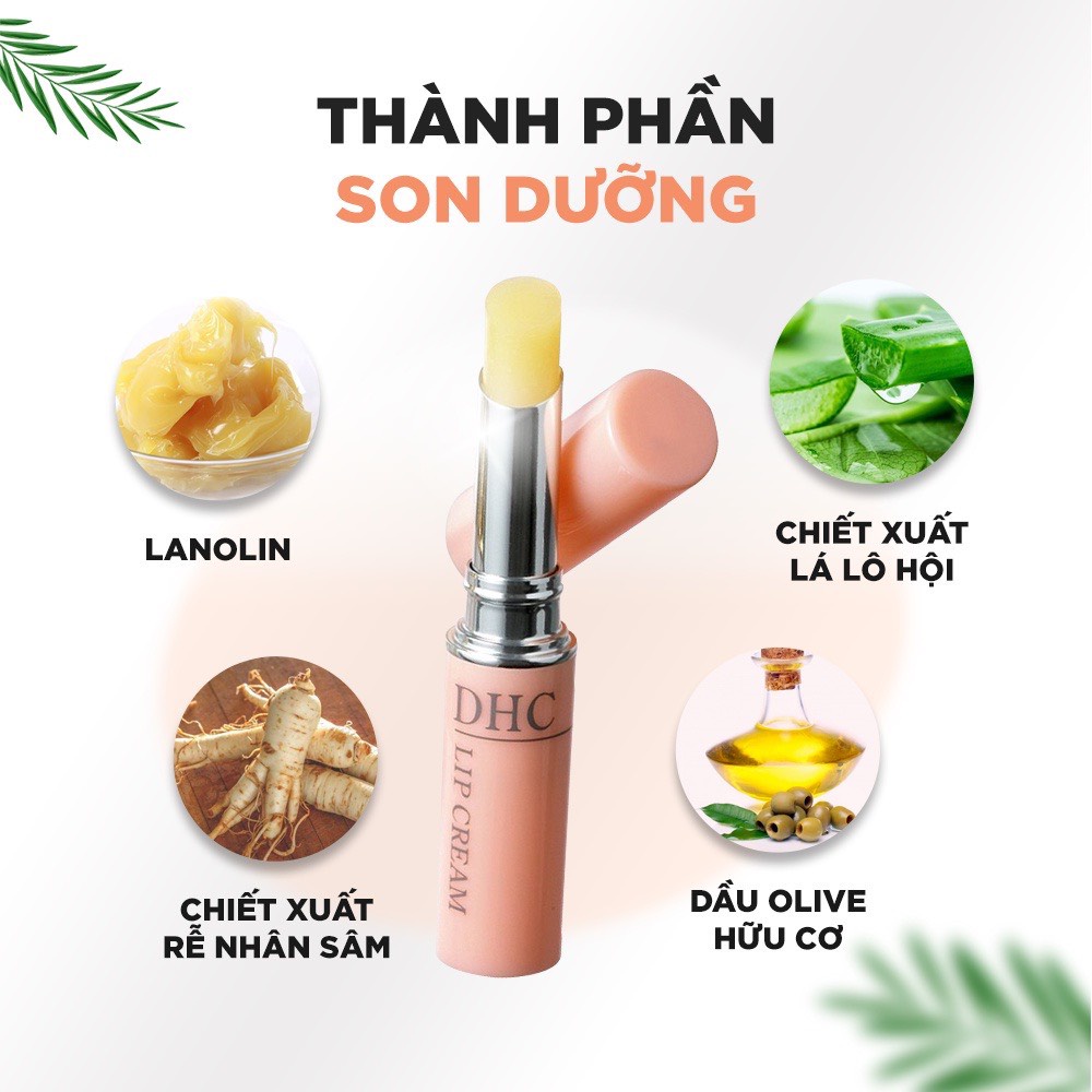 Son dưỡng môi DHC Lip Cream 1,5g Căng mọng mềm môi Chống khô môi Dưỡng hồng môi