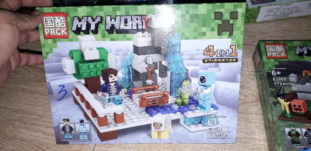 Lắp ráp 1 hộp LegoMineCraft MyWord 63008 có từ 160 chi tiết