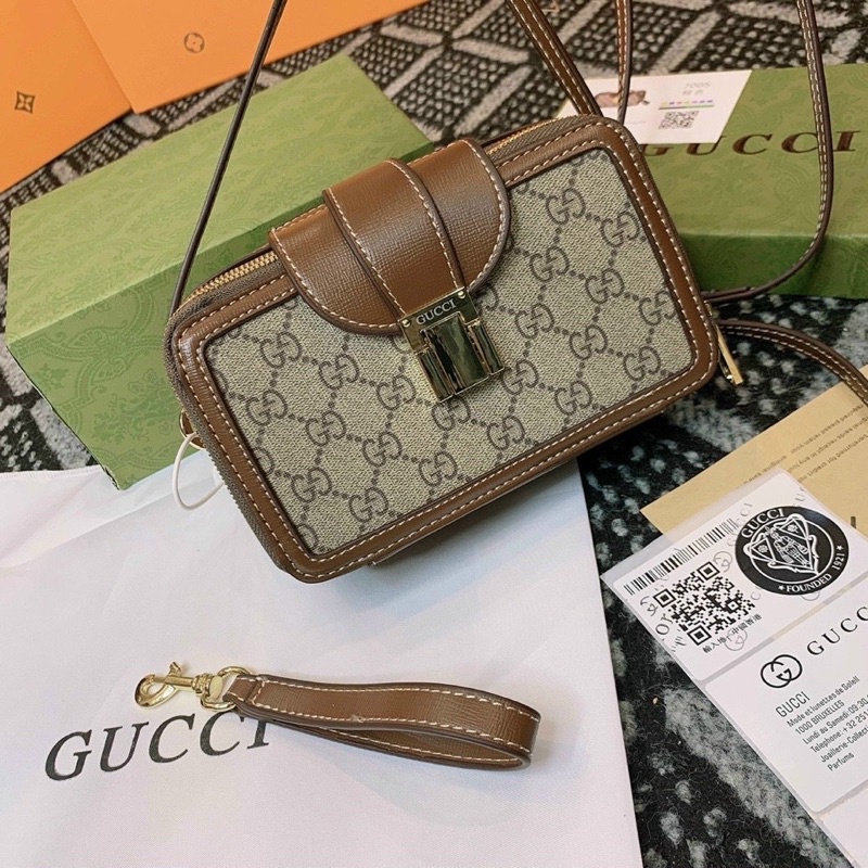 Túi chéo W366-20 mini Clap Closure fullbillbox vân da đẹp sành điệu♥️