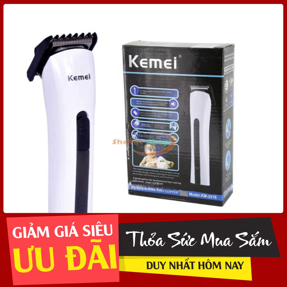(Hàng Đẹp)  Tông đơ cắt tóc Kemei KM-2516 - 2731 (Rẻ Là Mua)