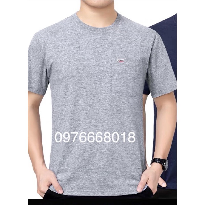 Áo Phông cổ tròn cotton quảng châu cho bố