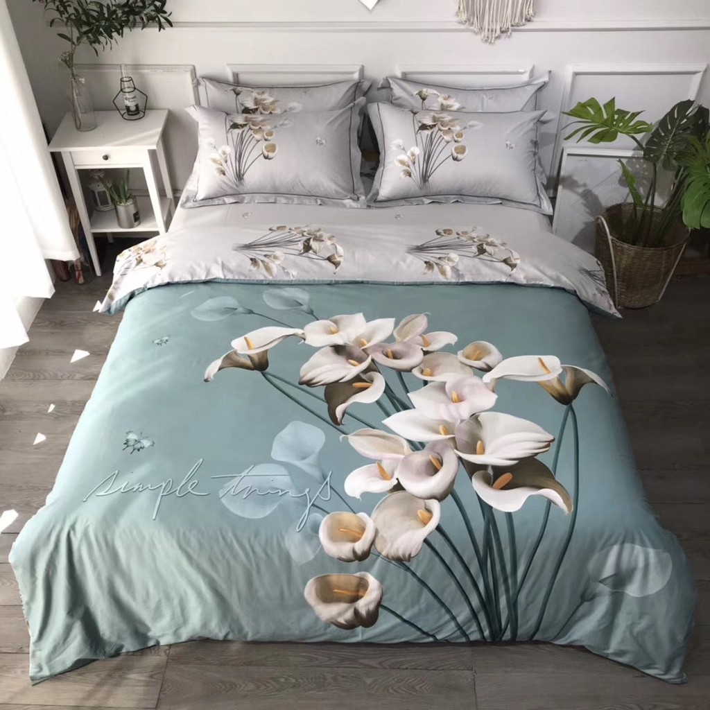 Bộ chăn ga gối cotton Oganic nhập khẩu giá rẻ