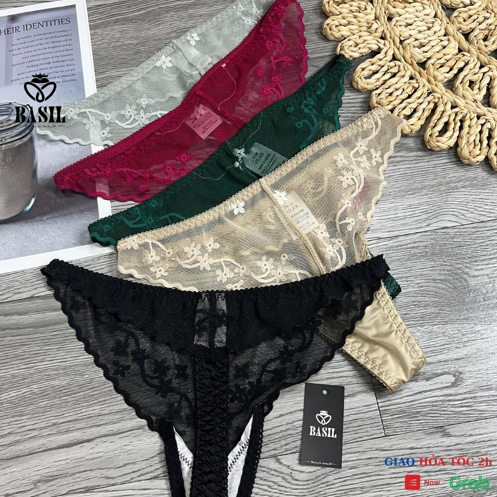 Quần lọt khe S05 Basil nữ ren đàn hồi thoáng khí