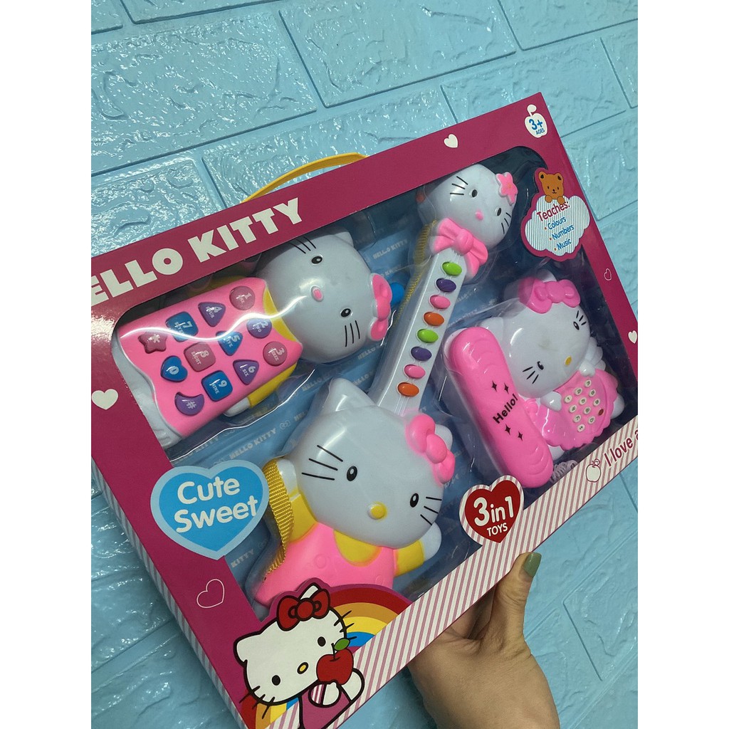 Bộ Đàn Hello Kitty 3 trong 1 Dành Cho Bé