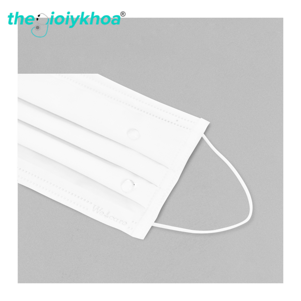 Khẩu trang y tế 4 lớp màu trắng hộp 50 cái  TGYK