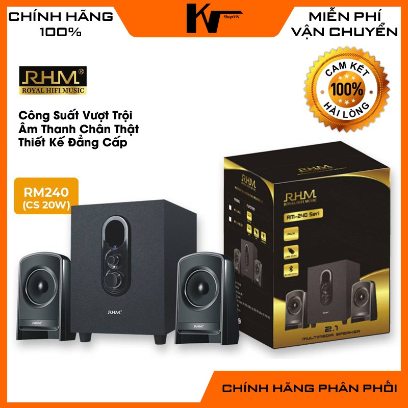 Loa vi tính RHM 240, công suất 20W, chính hãng phân phối, bảo hành 12 tháng