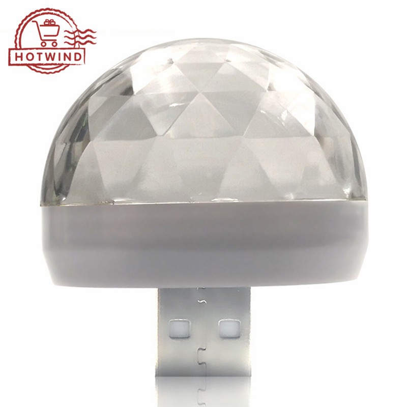 Đèn LED USB tròn mini để trang trí tiệc bar và xe hơi