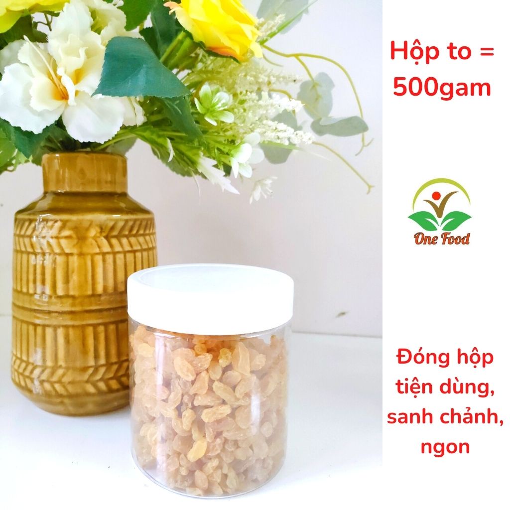 Nho Khô - NHO KHÔ VÀNG ẤN ĐỘ LOẠI 1 (không đường ) - Trái Cây sấy, Hoa Quả Sấy - Đồ Ăn Vặt - OneFood68