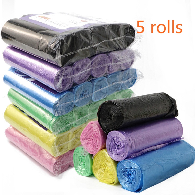 Set 5 cuộn túi đựng rác dùng một lần tiện dụng và bền