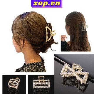 Kẹp tóc càng cua giả ngọc trai nữ đa dạng kiểu dáng xop.vn