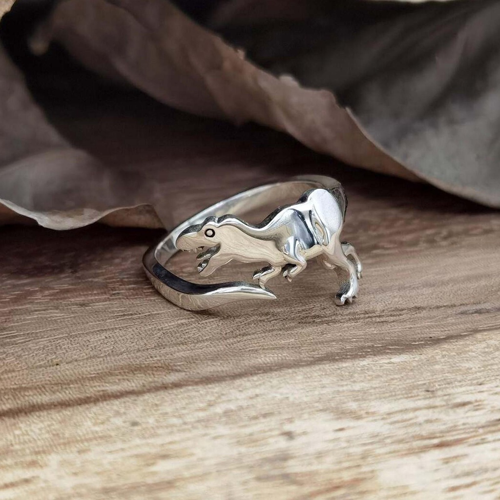 Nhẫn Hở Hình Khủng Long Có Thể Điều Chỉnh Kích Cỡ