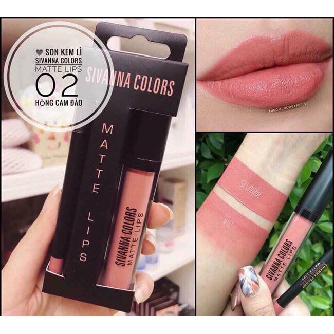 (Auth Thái) Set Son Kem Lì Sivanna Colors Matte Lips HF7004