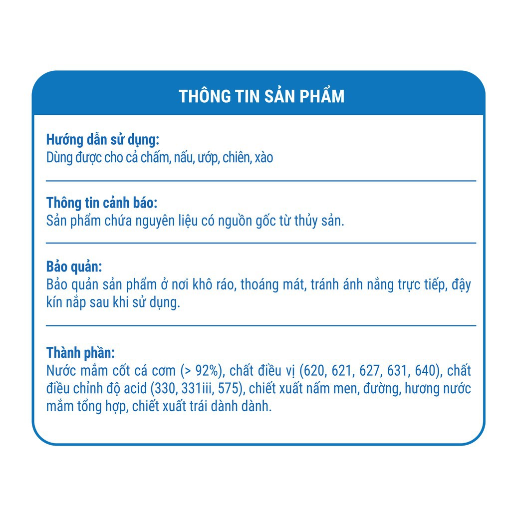 Nước mắm cá cơm Thuận Phát 60 độ đạm 500ml - Từ 3 loại cá cơm Phú Quốc