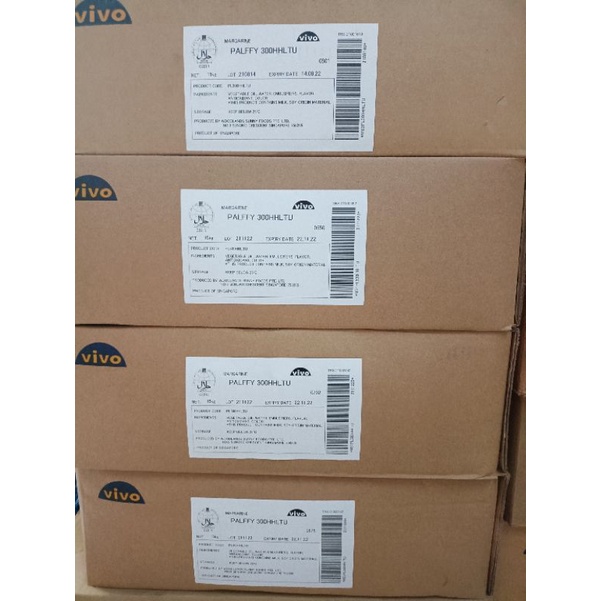 [Nguyên thùng 15kg ]Bơ lạt thực vật Vivo singapore