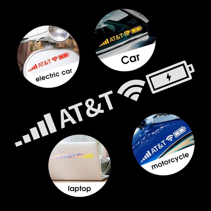 1 Miếng Dán Cảnh Báo Tín Hiệu Wifi Điện Thoại Cho Xe Hơi Xe Máy