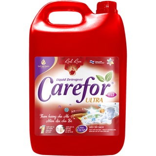 Nước giặt xả đậm đặc Carefor hương hoa hồng Pháp 5L