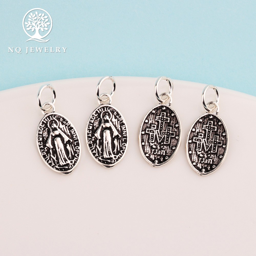 Charm bạc madona jesus mary - NQ Jewelry