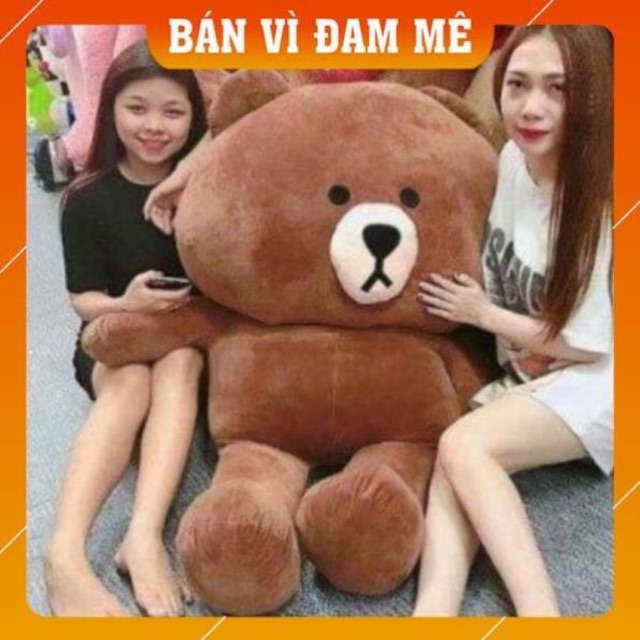 Gấu bông BROWN cao 1M (PKT.SHOP)