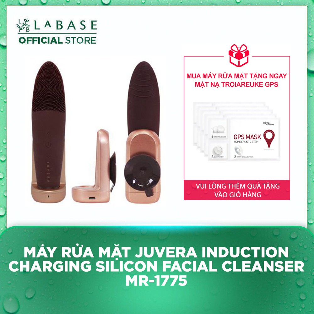 Máy rửa mặt Juvera Induction Charging Silicon Facial Cleanser MR-1775 - CÓ VAT HÀNG CHÍNH NGẠCH