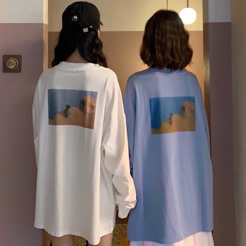 Áo thun dài tay nam nữ, áo phông dài tay unisex form rộng chất cotton dày đẹp in hình MẶT NGƯỜI | BigBuy360 - bigbuy360.vn