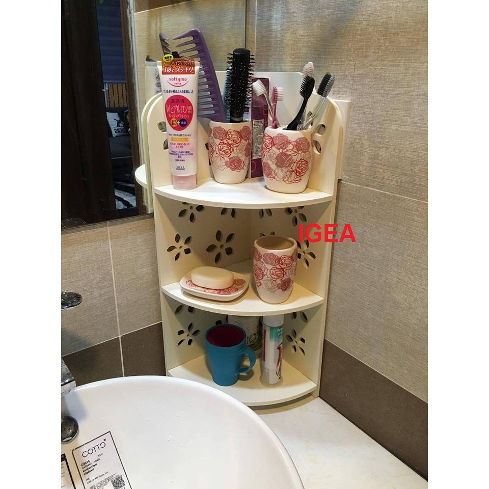 [XẢ KHO ĐẾN KHI HẾT HÀNG] KỆ GÓC 3 TẦNG LOẠI VỪA HOA ĐƠN - IG144 | BigBuy360 - bigbuy360.vn