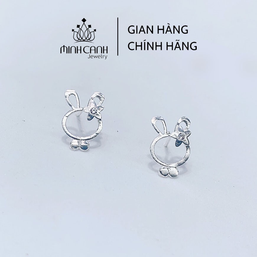 Bông Tai Thỏ Đính Hoa - Minh Canh Jewelry