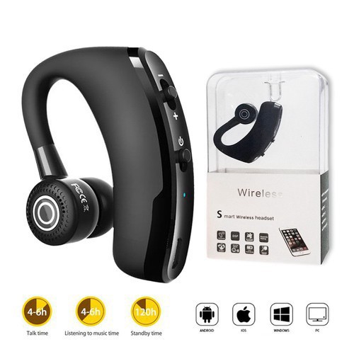 Sale Sốc 50%Tai Nghe Bluetooth V9 Móc Tai Tích Hợp Micro Chất Lượng Cao BẢO HÀNH 12 THÁNG