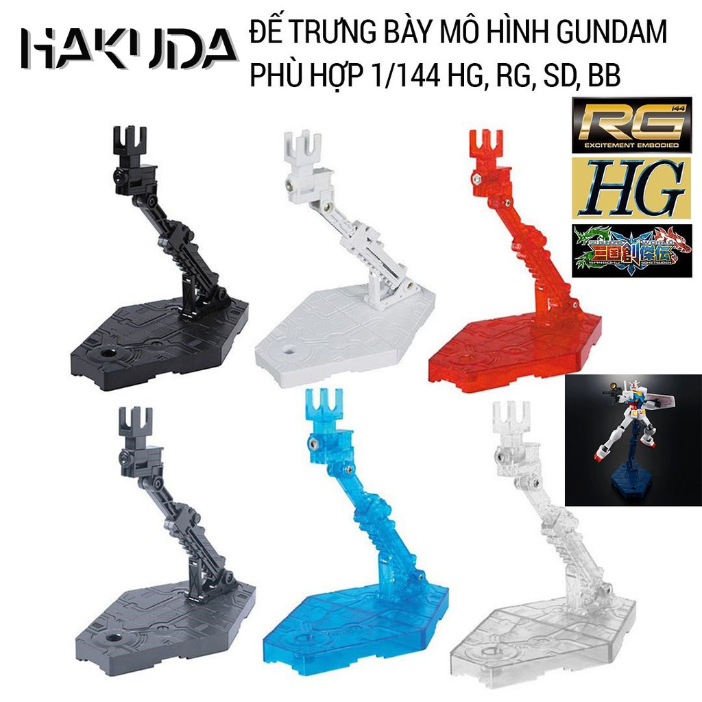 Đế trưng bày mô hình - Action Base cho mô hình Gundam - 1/144 SD, BB, HG, RG