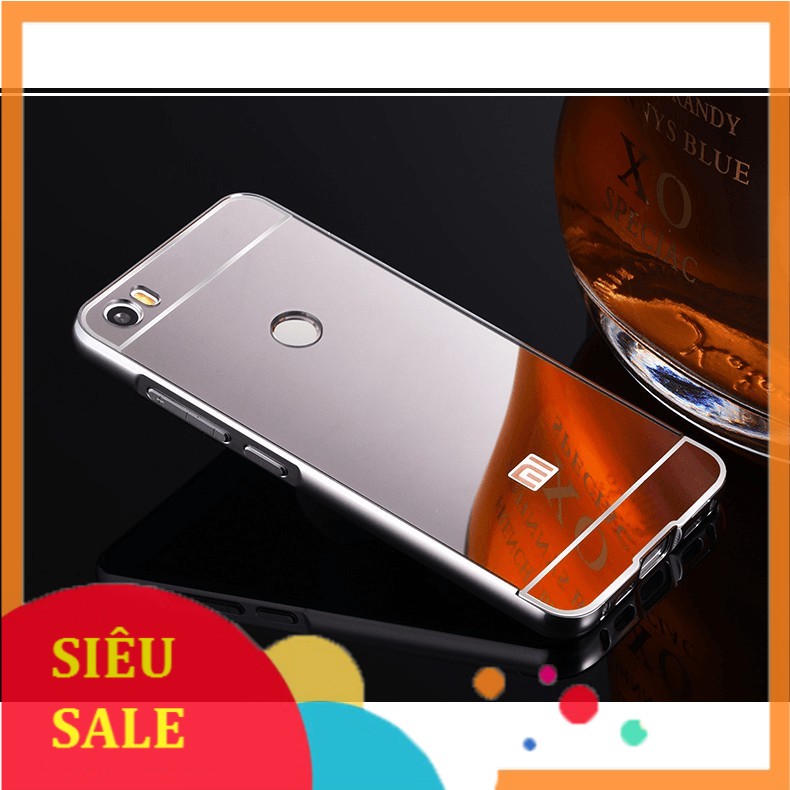 Ốp lưng Xiaomi Mi Max tráng gương viền kim loại