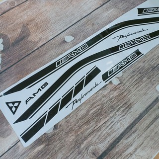 Tem chỉ AMG đen trắng dán xe SH - A412