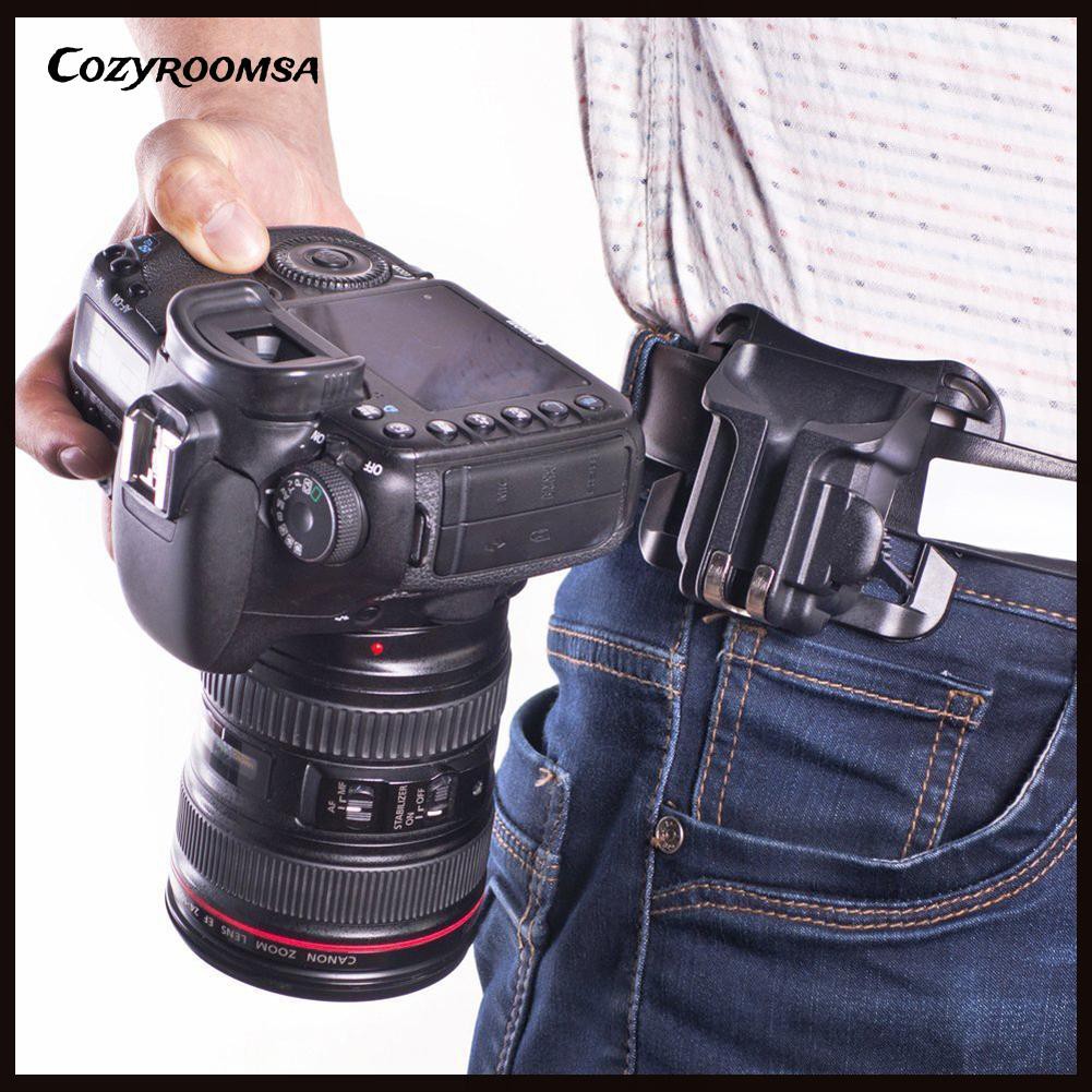 Kẹp gắn nút thắt lưng treo máy ảnh tiện lợi cho DSLR
