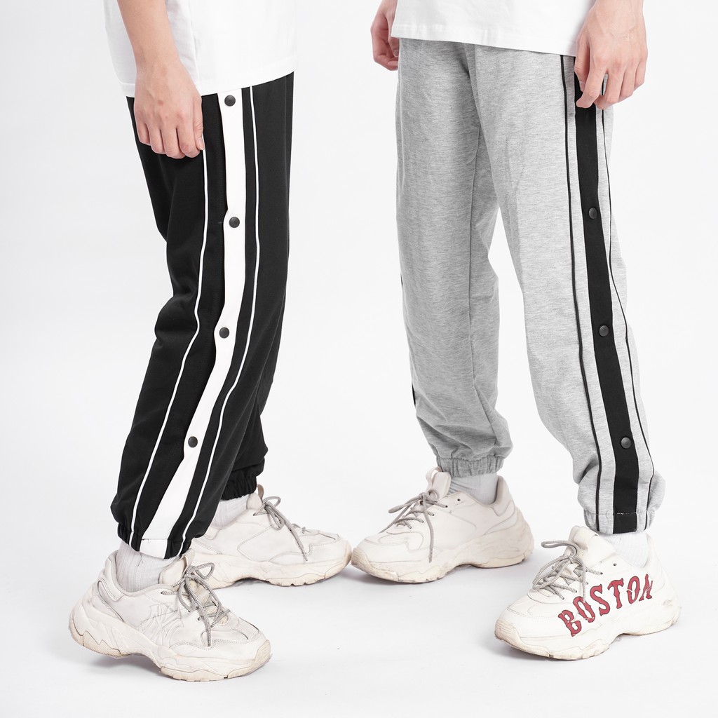 Quần JOGGER CÚC BẤM unisex N7 bo gấu thun dáng suông nam nữ phong cách đường phố Hàn Quốc Ulzzang