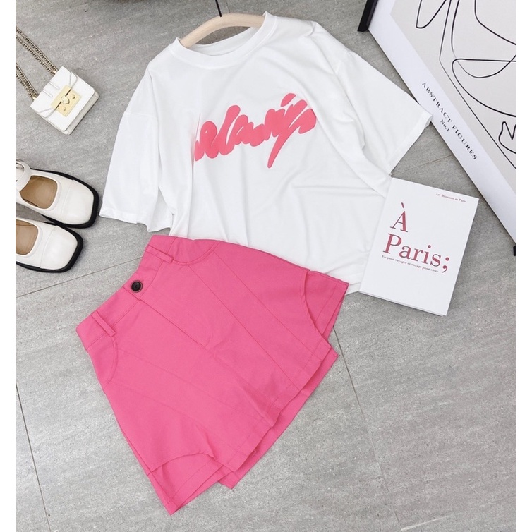 𝐒𝐄𝐓 𝐏𝐔𝐋𝐋 TRẮNG 𝐂𝐇𝐔̛̃ + 𝐂𝐇𝐀̂𝐍 𝐕𝐀́𝐘 HỒNG