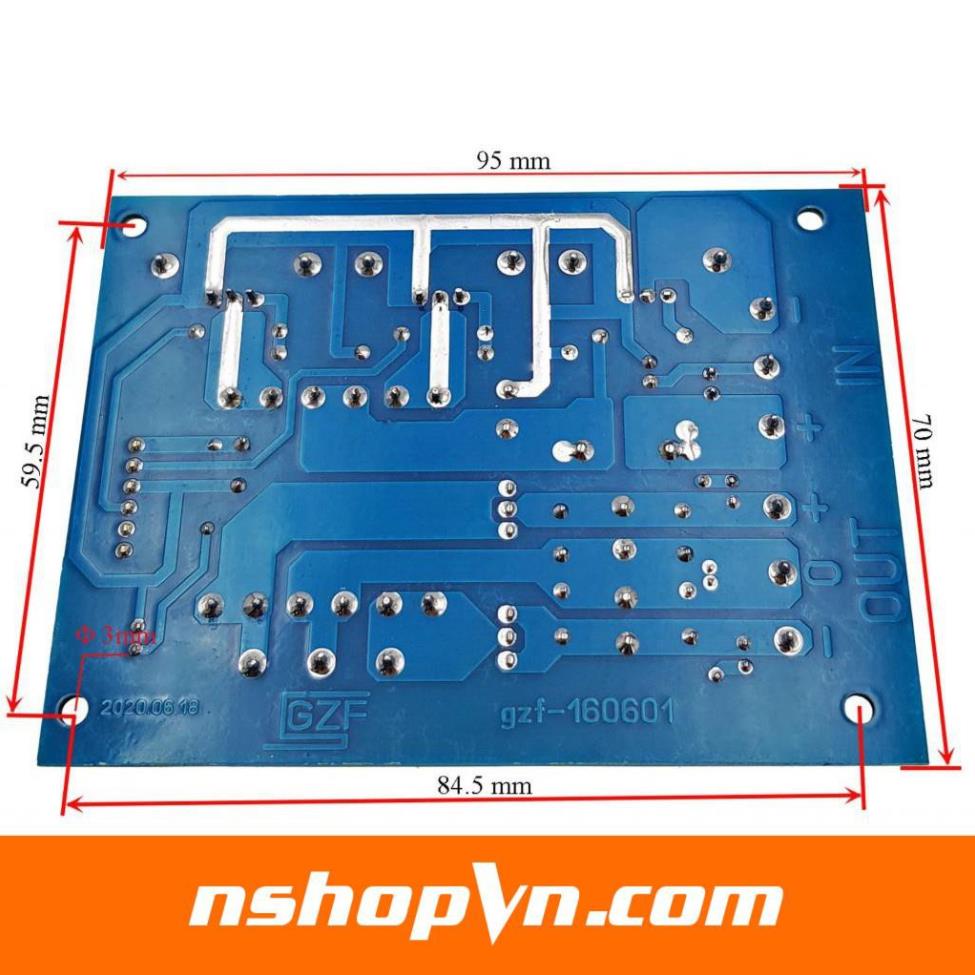 Module chuyển đổi 12VDC-24VDC ra nguồn đôi 12V-24V chuyên dùng cho mạch loa dùng nguồn đôi