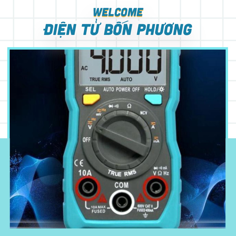 Đồng hồ vạn năng kỹ thuật số Zotek Zoyi Zt-C1 Multimeter bỏ túi đa chức năng đo AC/DC ôm Hz, rò nguồn điện