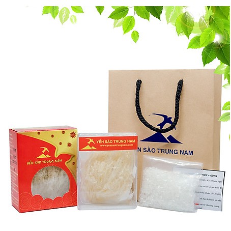 Tổ Yến Sào Tinh Chế (8g/Hộp) (Tổ Yến làm sạch/Tổ Yến Sạch chế biến từ Tổ Yến Thô /Tổ Yến còn lông) Yến Sào Trung Nam